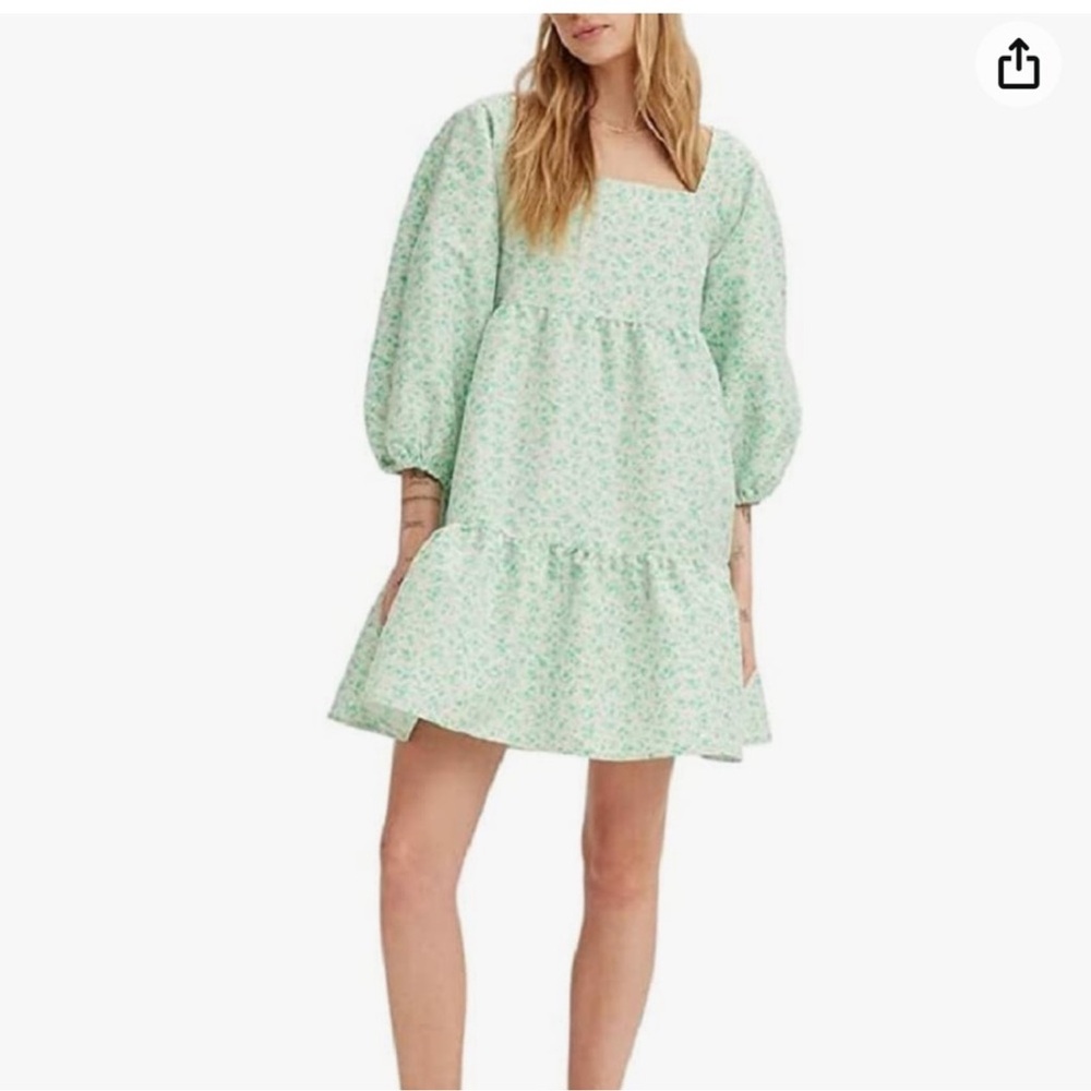 Levi's Mint Green Floral Mini Dress